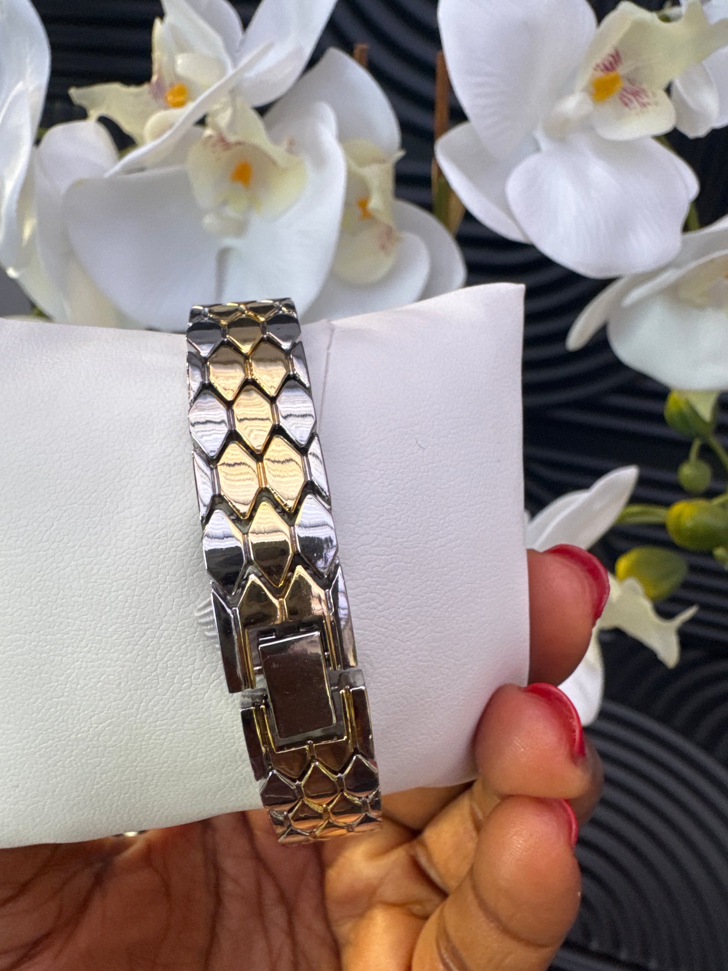 Dual Tone Bracelet Watch