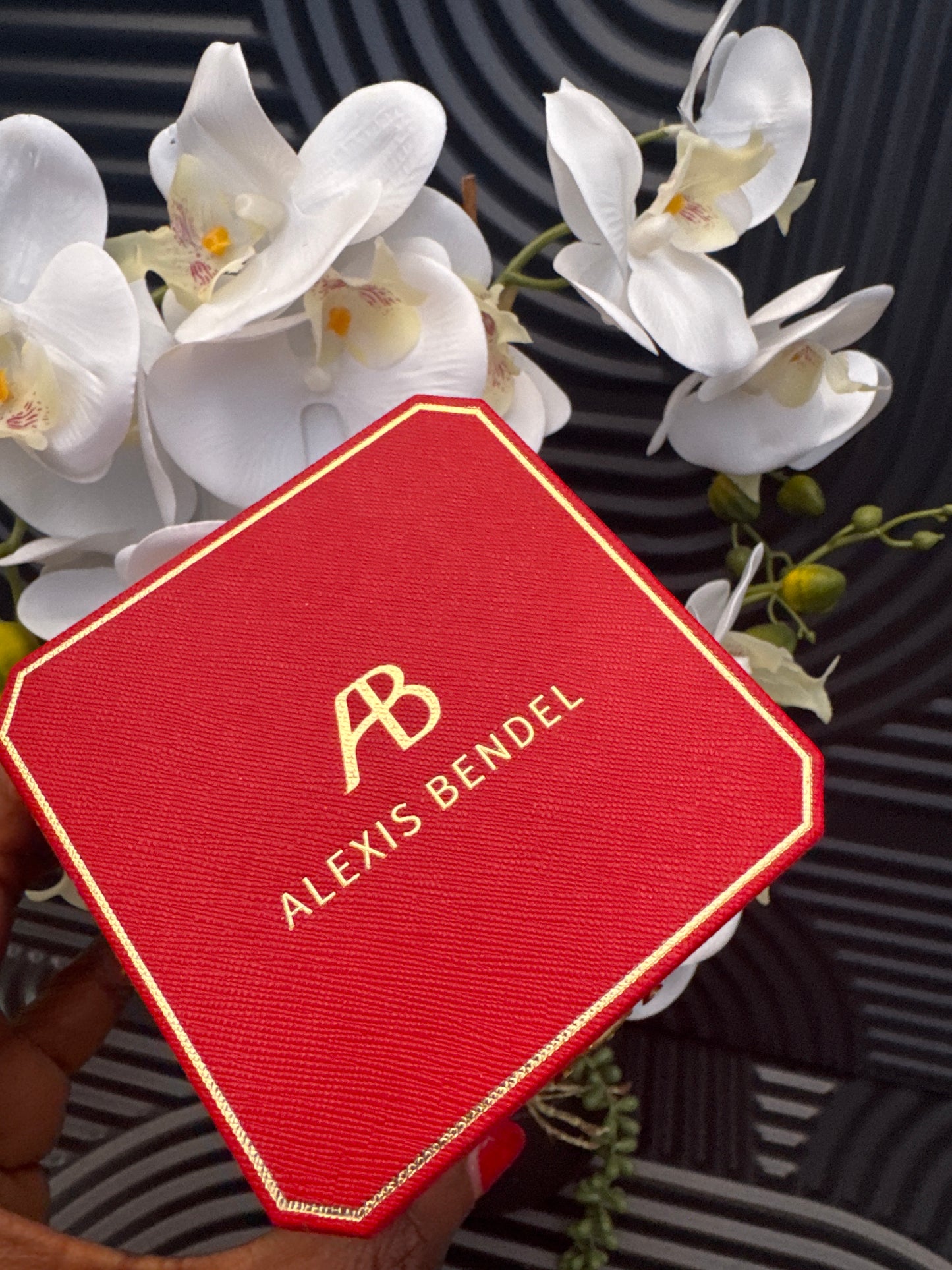 Black & Gold Tone Square Watch