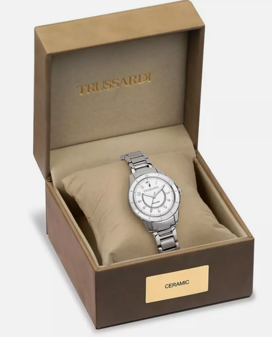 TRUSSARDI Women's Steel/White Watch