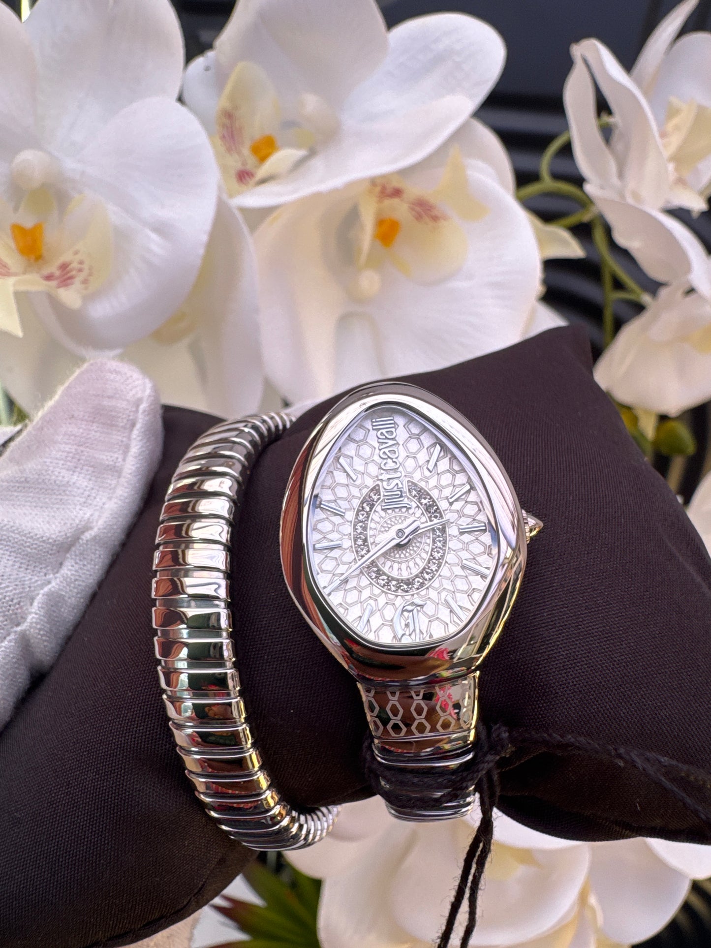 Just Cavalli Silver Tone Watch