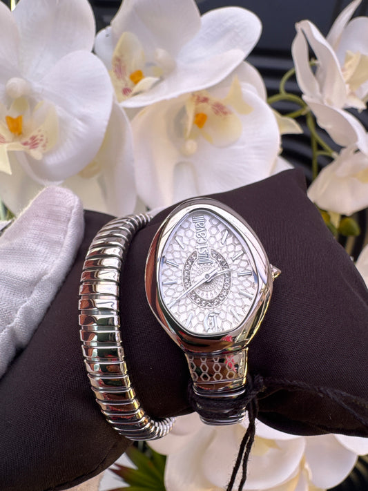 Just Cavalli Silver Tone Watch