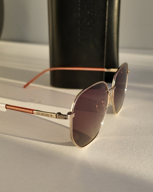 Moschino Eyewear with Leather Case