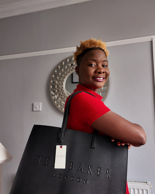 Ted Baker XL Shopper Bag in Black- Authentic Retail Product