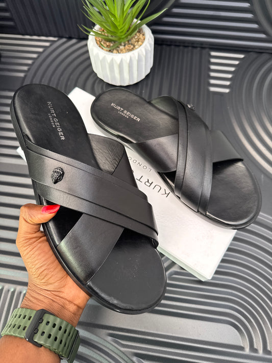 Leather Cross Strap sandal