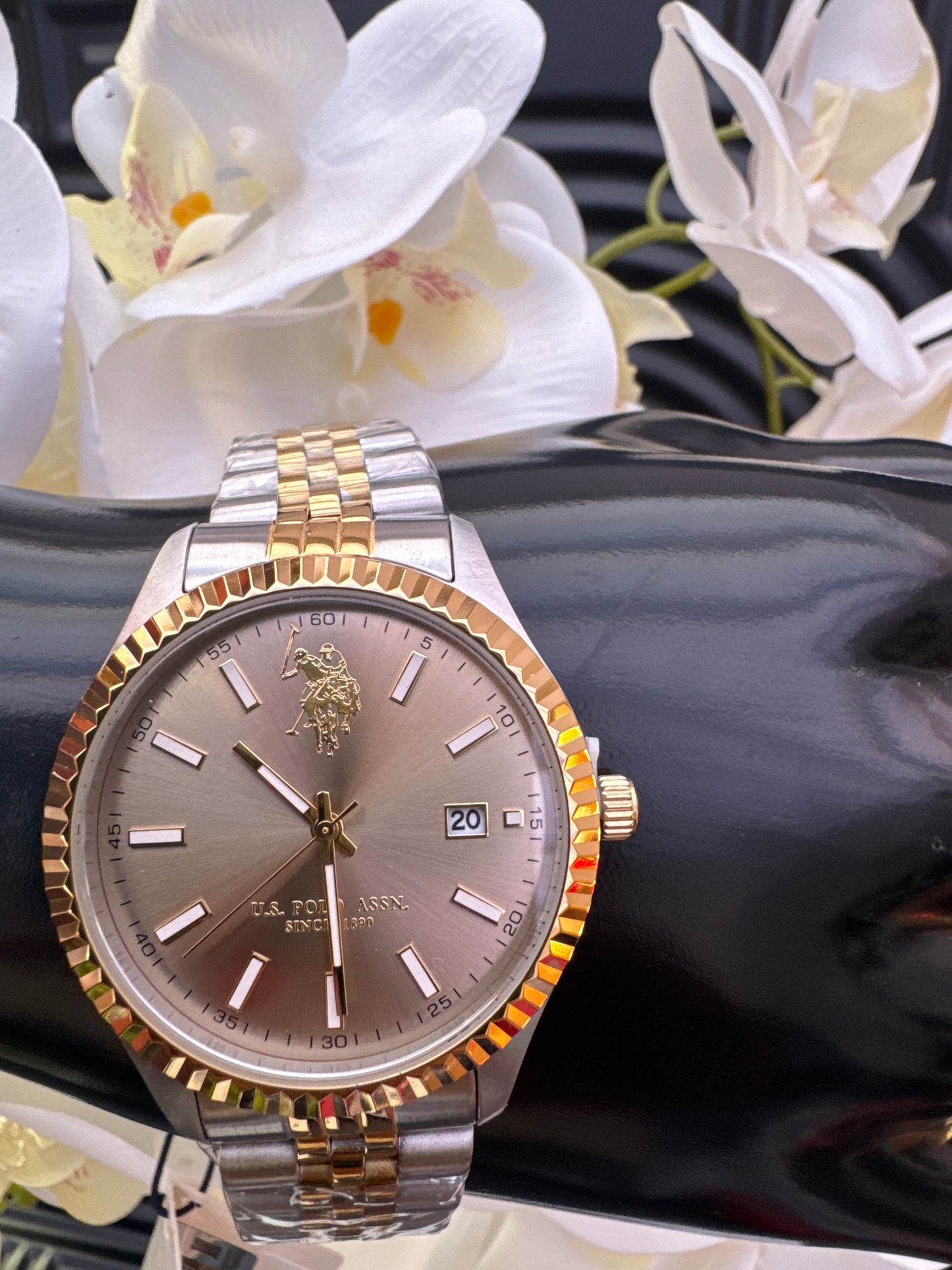 US Polo Two-Tone Watch