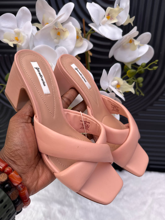 Nude Block Heel Sandal