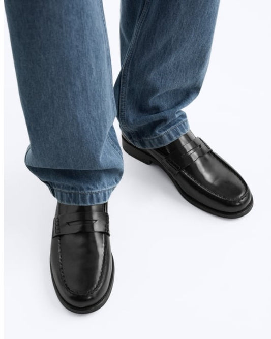 Zara Leather Loafers