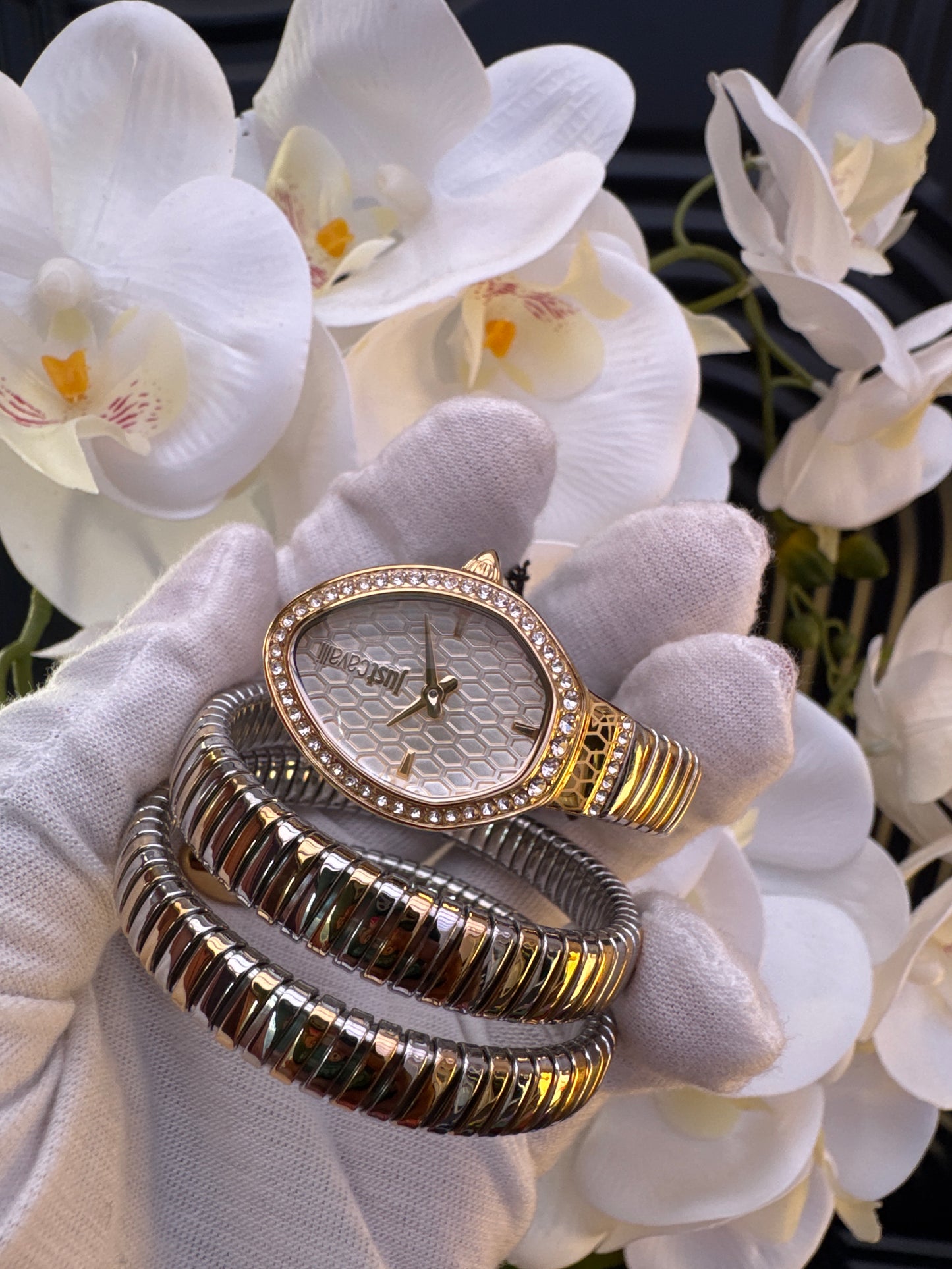 Just Cavalli Dual Tone Bracelet Watch