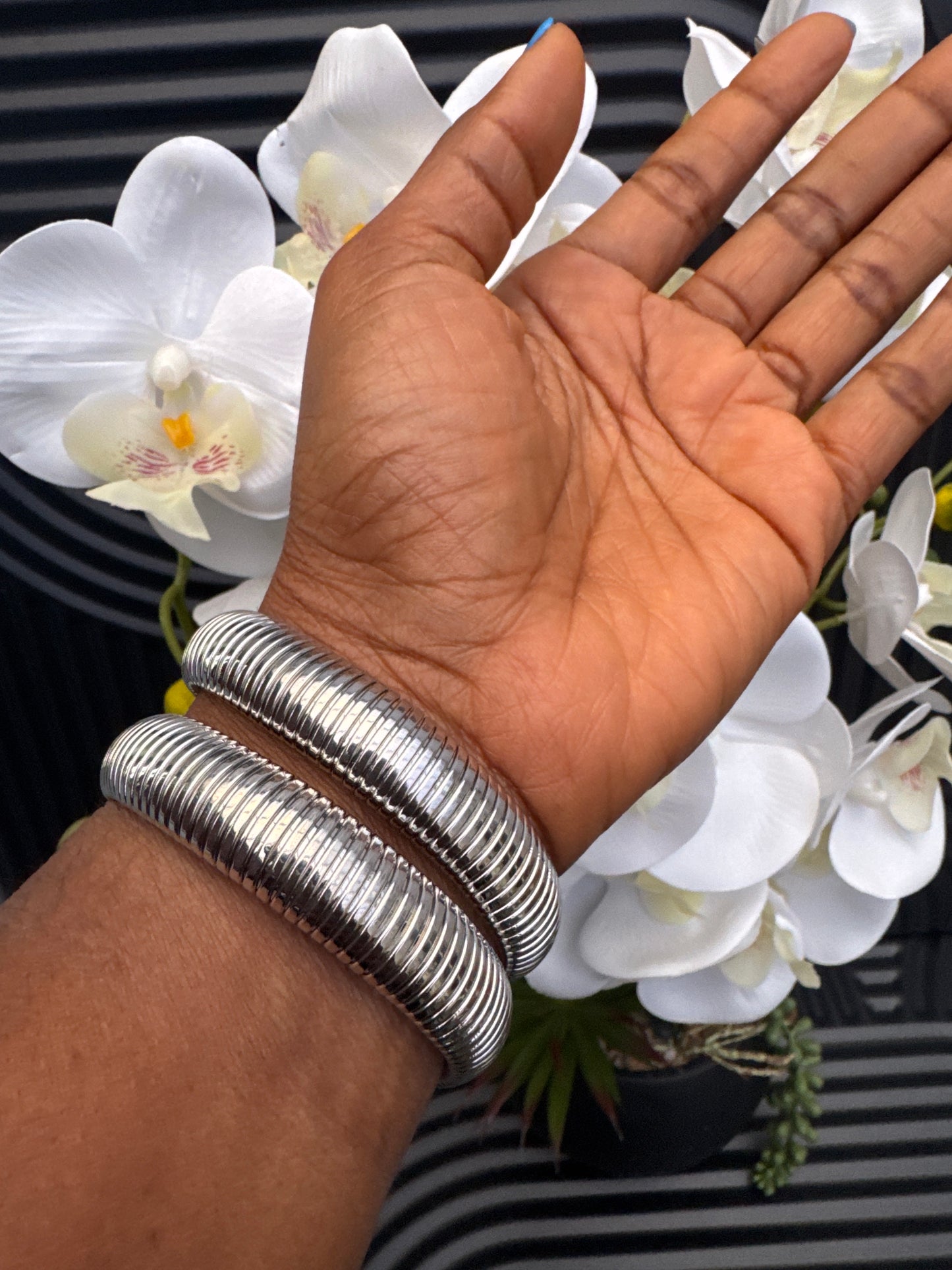 Silver Tone Diamante Embellished Watch