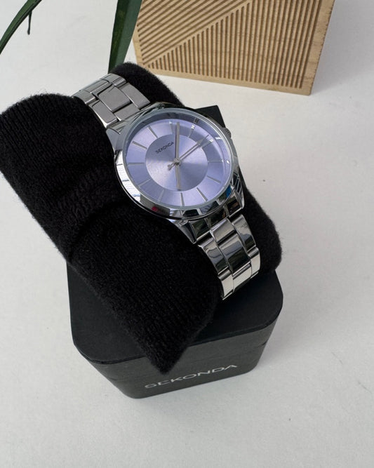 SEKONDA Stainless Steel Bracelet watch with blue dial