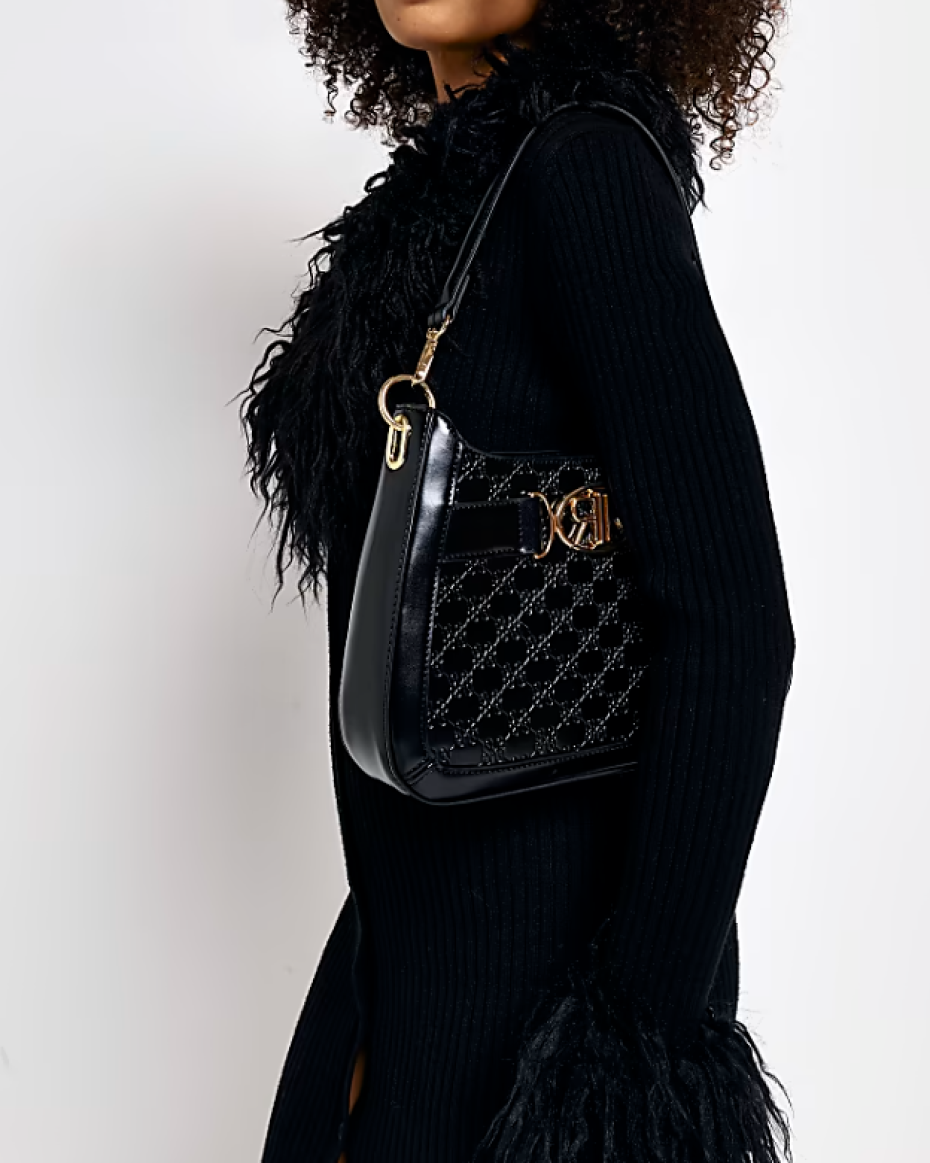 Monogram Patent Shoulder Bag
