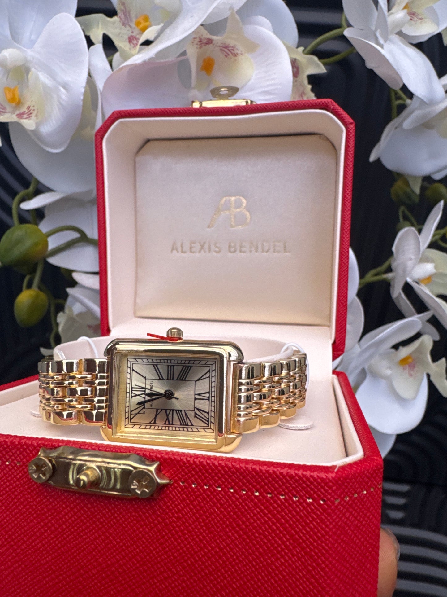 Gold Tone Watch with Box