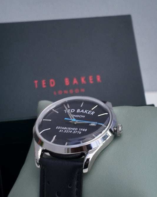 Ted Baker Black Genuine Leather Watch