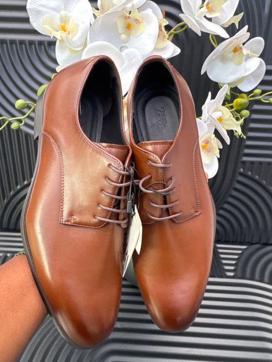 Smart Brown Leather Shoes