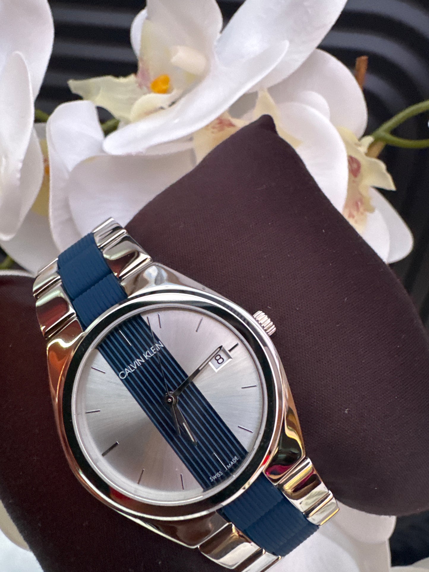 CK Stainless steel dual tone bracelet watch