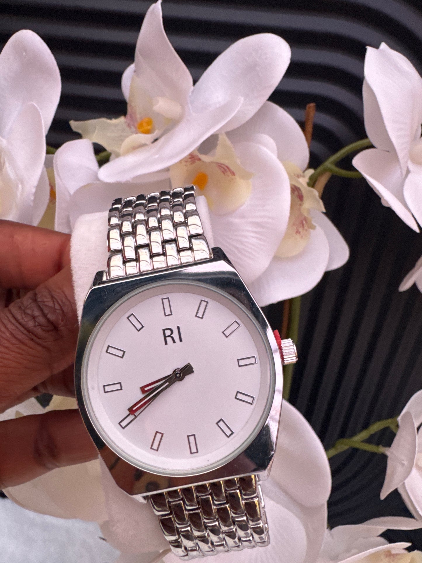 River Island  Silver Tone Metal Watch