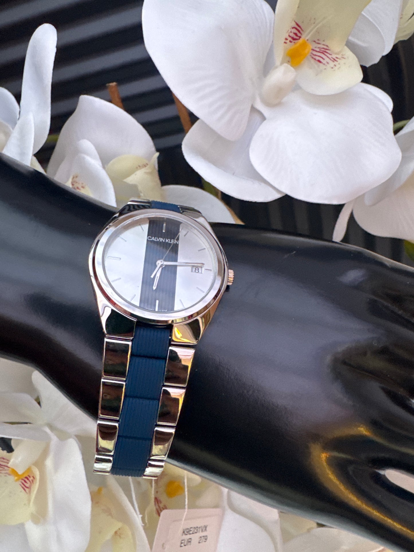 CK Stainless steel dual tone bracelet watch