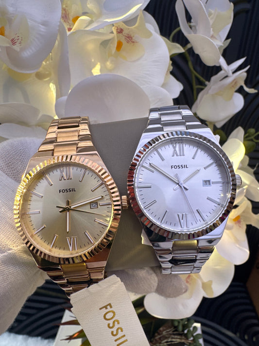 Fossil Three-Hand Date  Stainless Steel Watch for Ladies