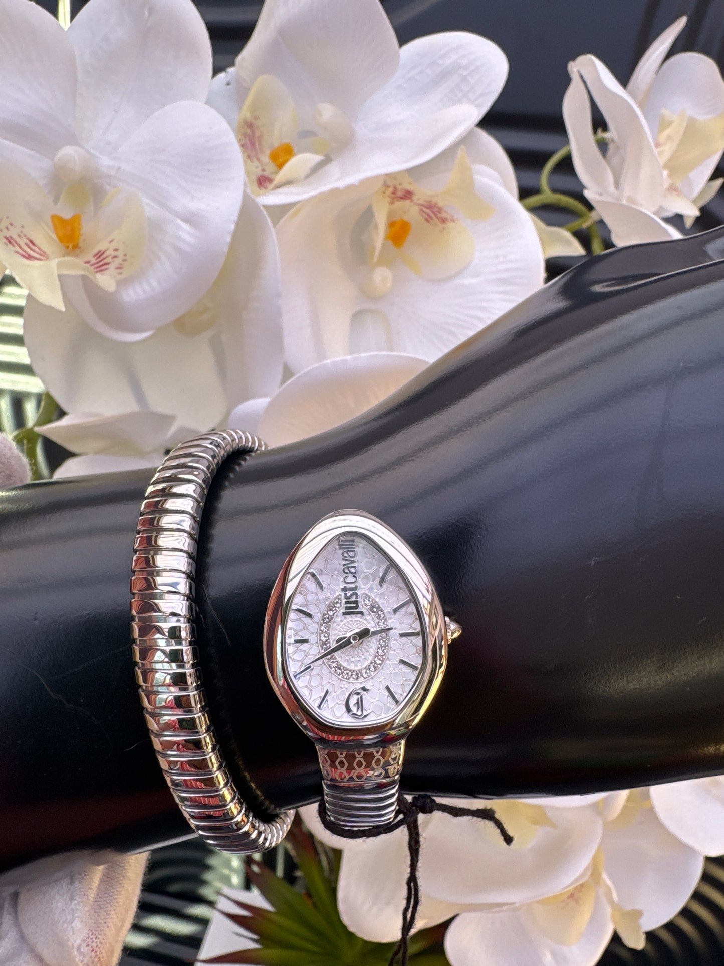 Just Cavalli Silver Tone Watch