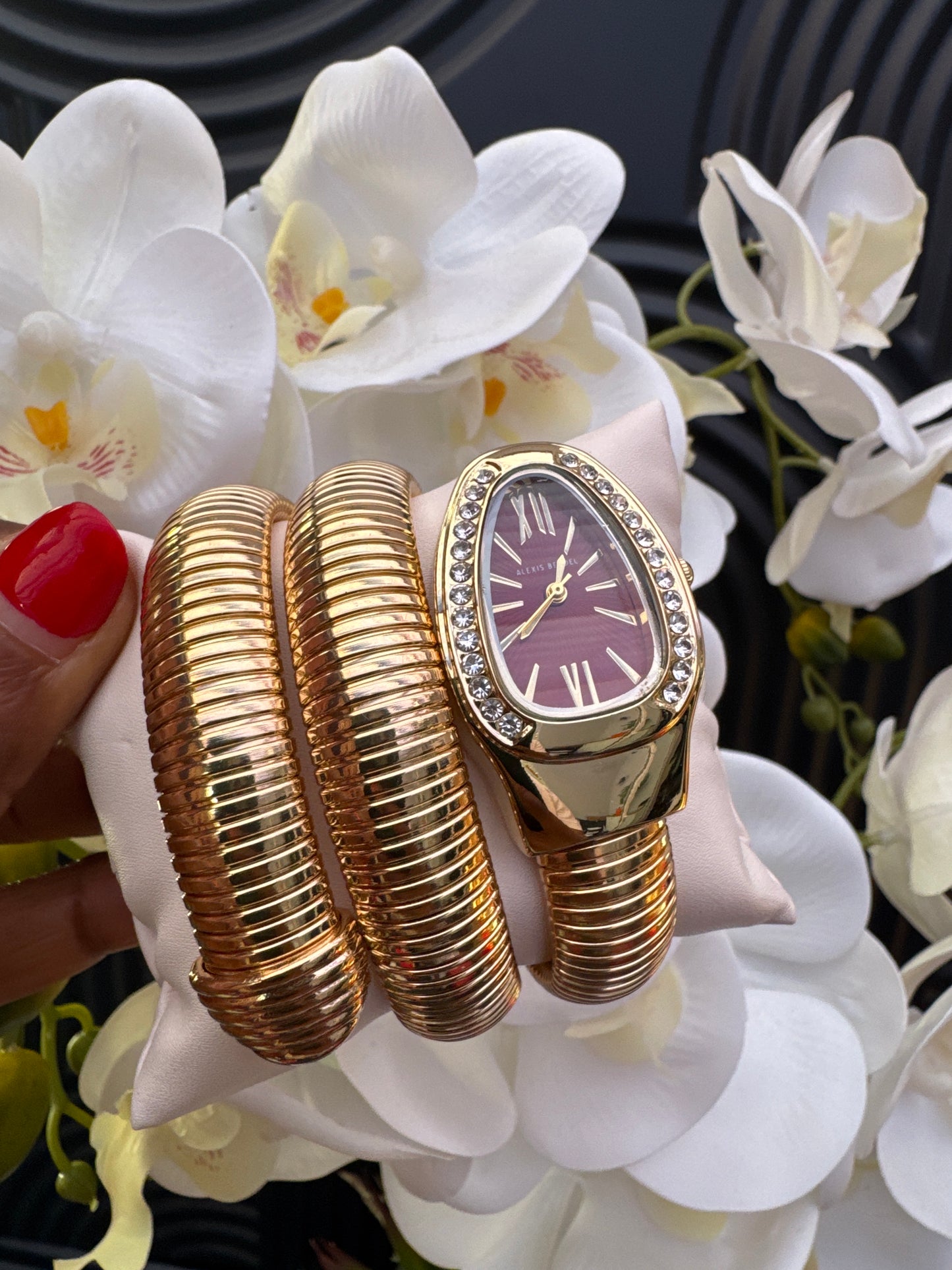 Gold Tone Diamante Embellished Watch