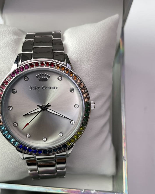 JC Silver Tone detail watch