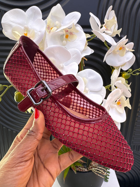 Kurt Geiger KG Mesh Detailed Flat Shoe