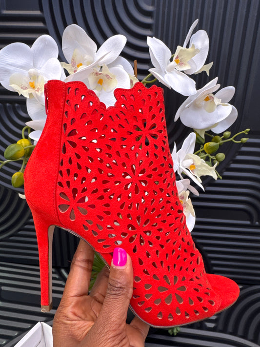 Open Toe Heeled Boot