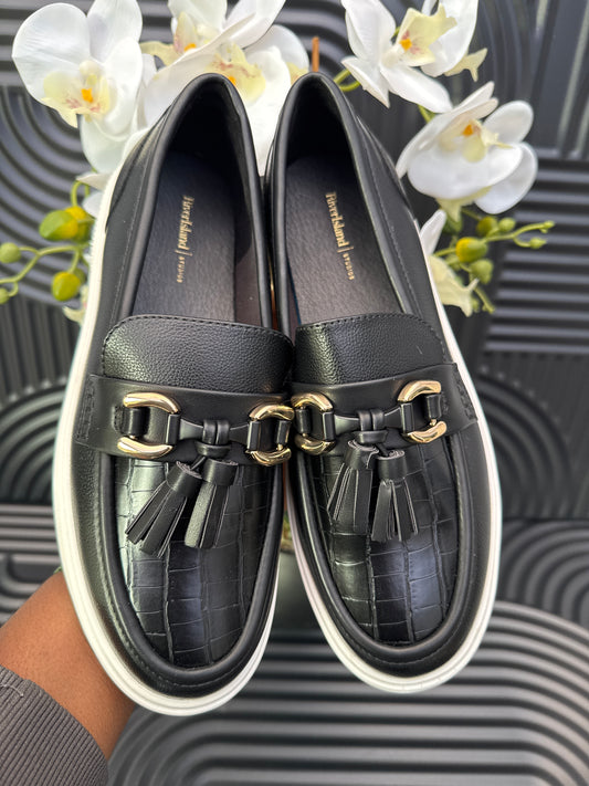 Black Tassel Loafers