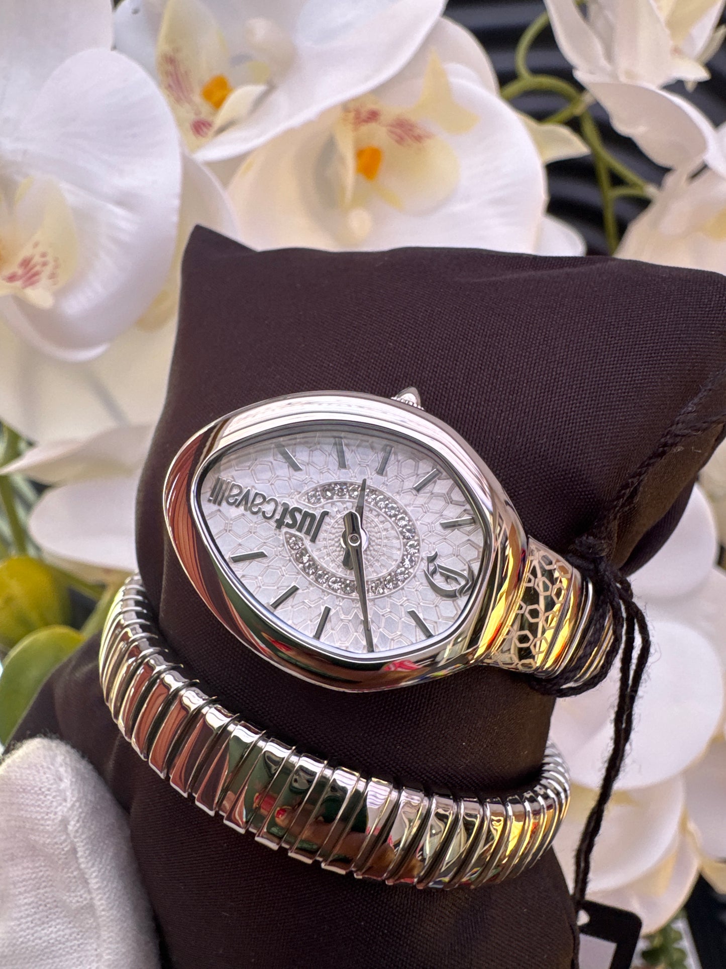Just Cavalli Silver Tone Watch