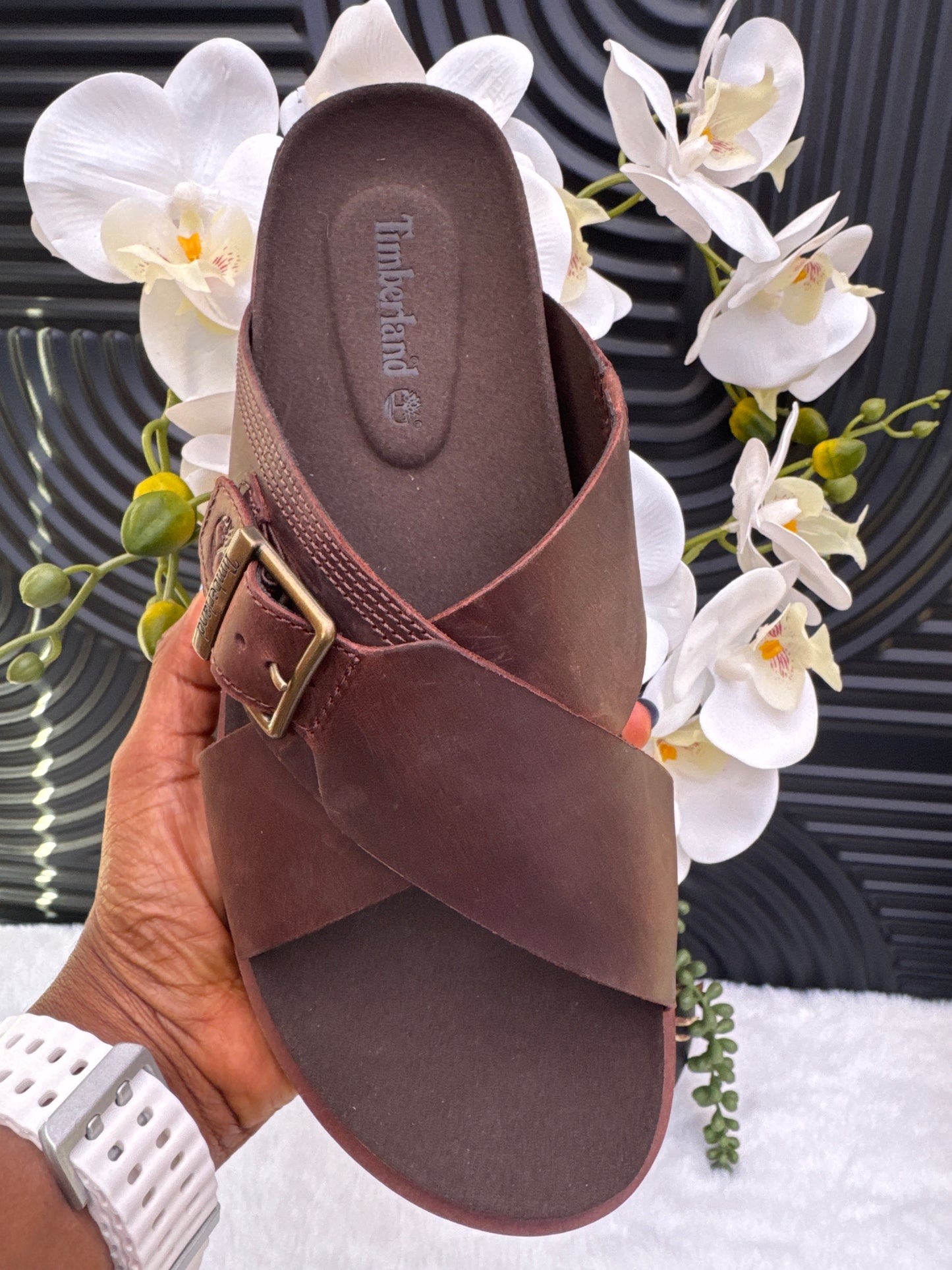 Slide Sandal for Men in Brown