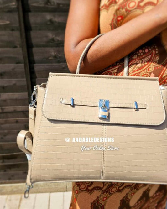 Formal Lock Detail Tote Bag