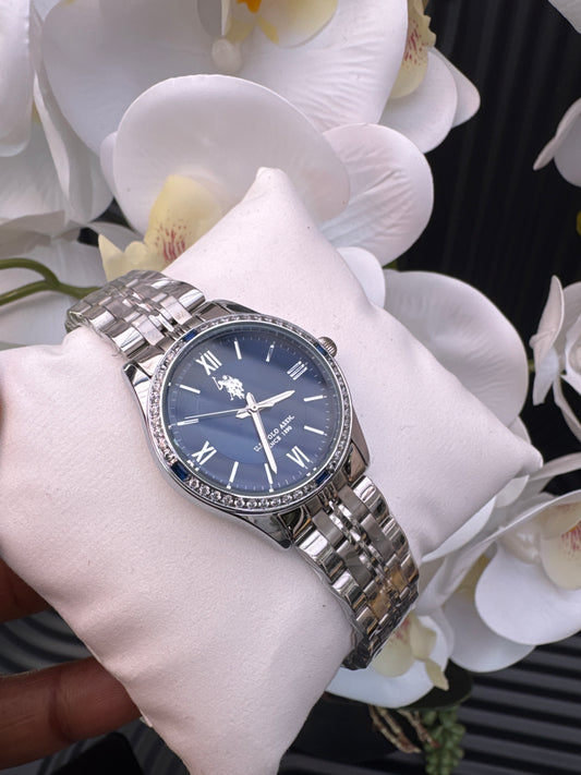 US Polo Assn Dark Blue Stainless Steel Watch