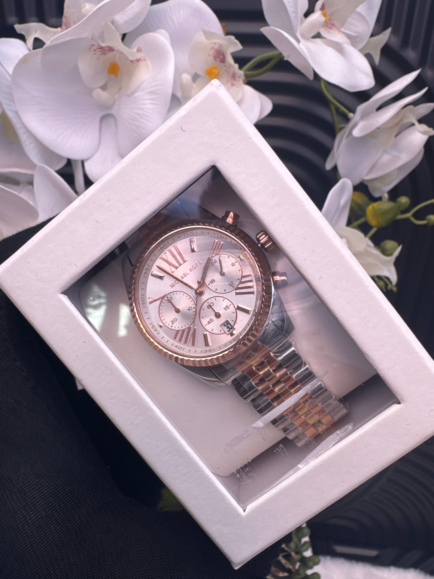 MK Three Tone Watch for Ladies - Authentic Retail Product