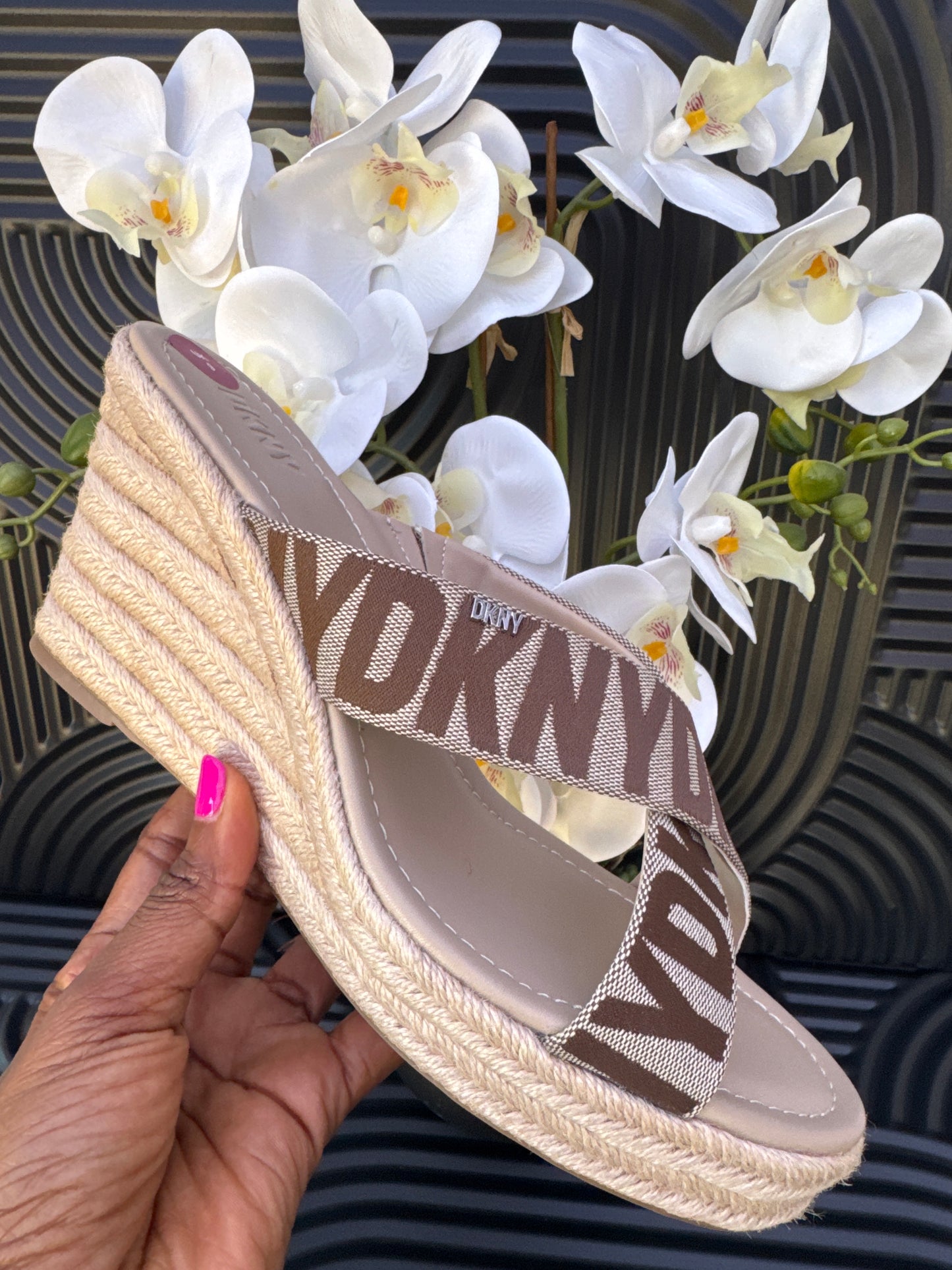 DKNY Platform Wedge Sandal