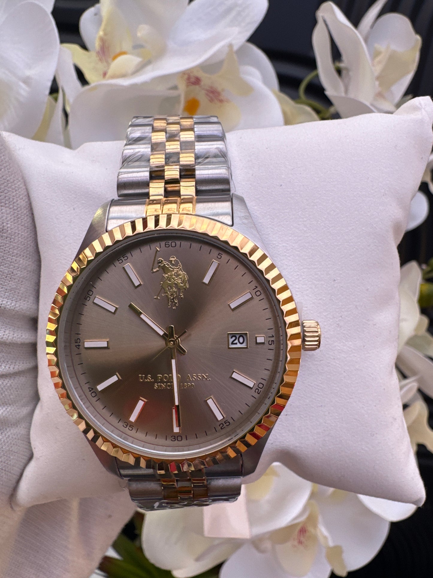 US Polo Two-Tone Watch