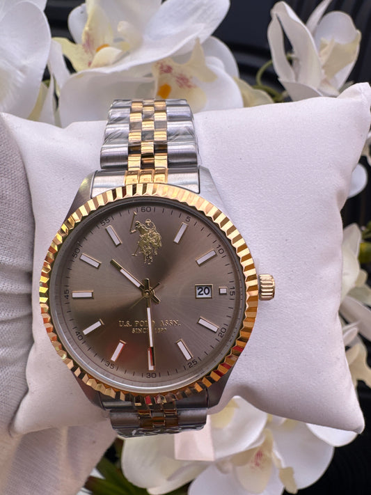 US Polo Two-Tone Watch