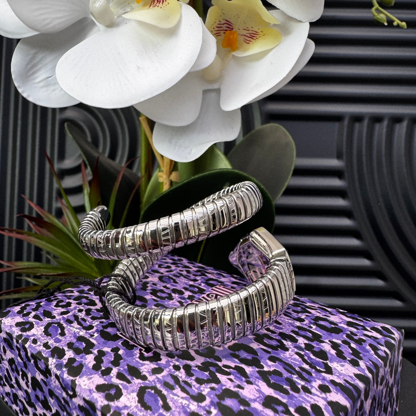 Just Cavalli Signature Silver with blue dial Watch