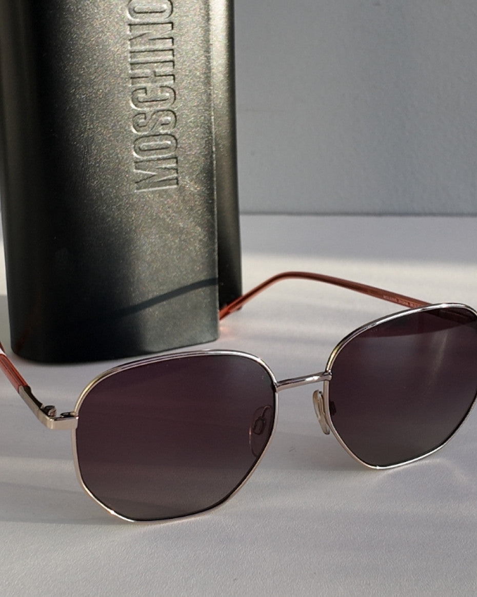 Moschino Eyewear with Leather Case