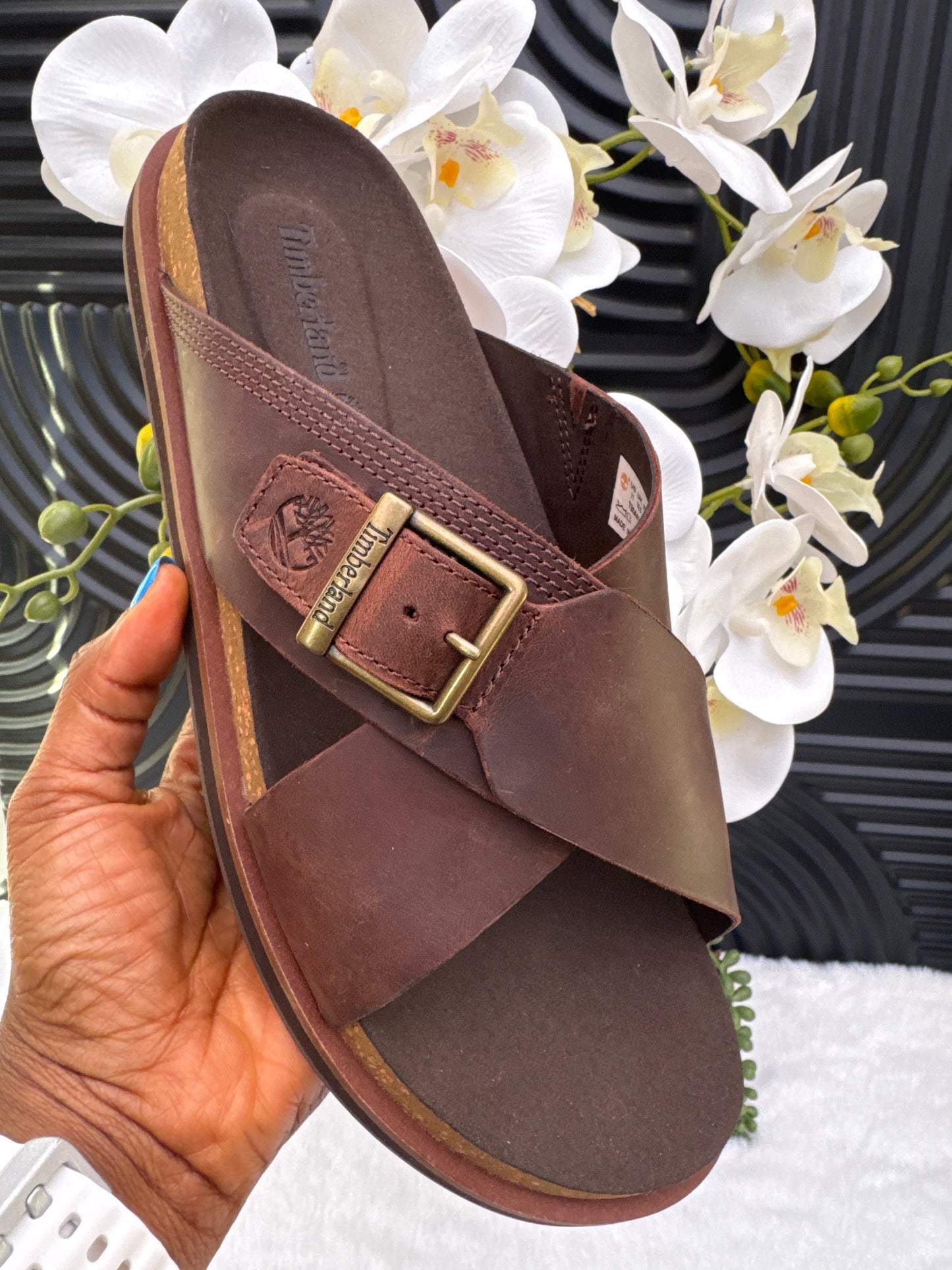 Slide Sandal for Men in Brown
