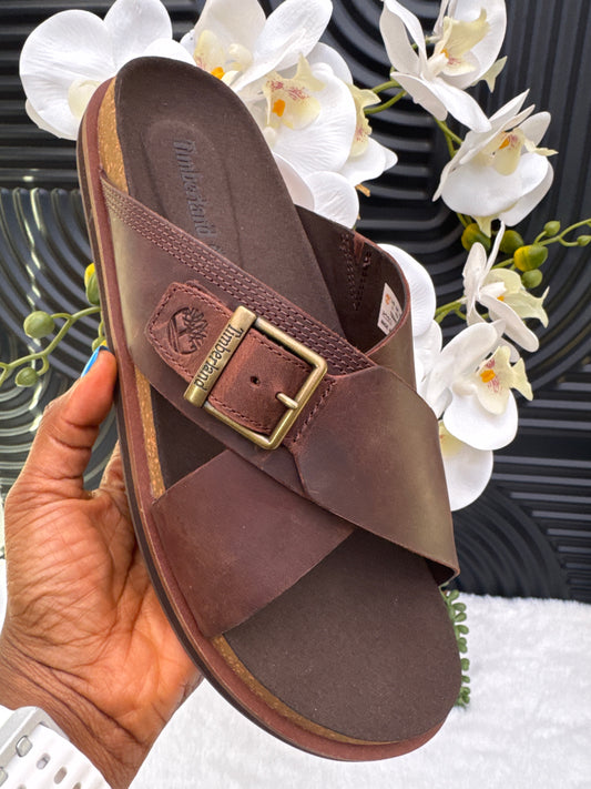 Slide Sandal for Men in Brown