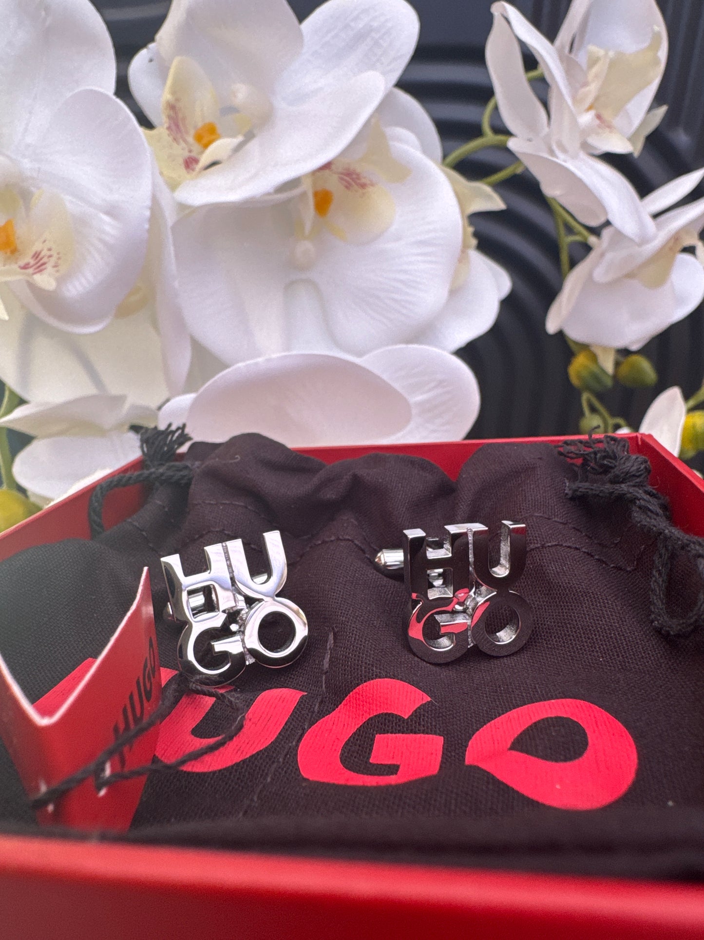 Hugo Boss Stainless Steel Cufflinks