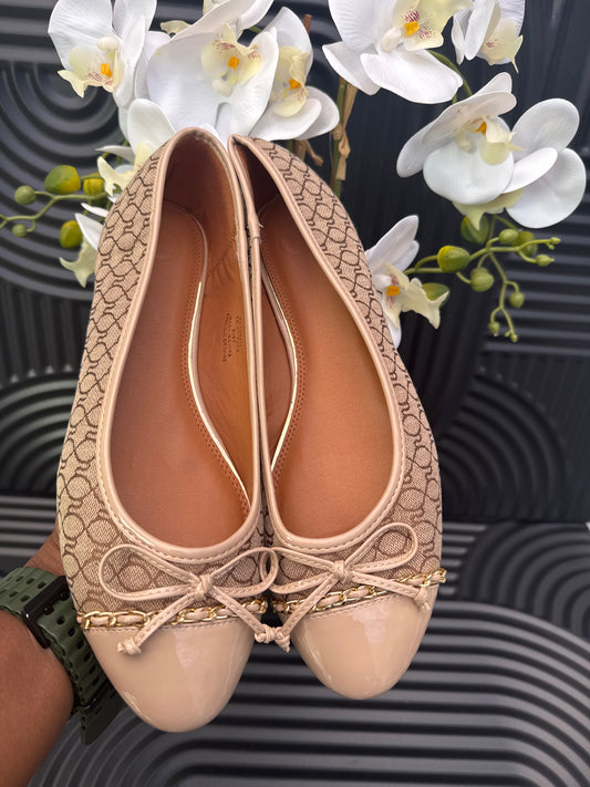 Monogram Bow Ballet Shoes