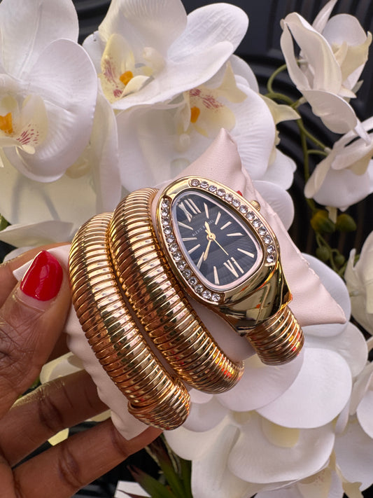 Gold Tone Diamante Embellished Watch