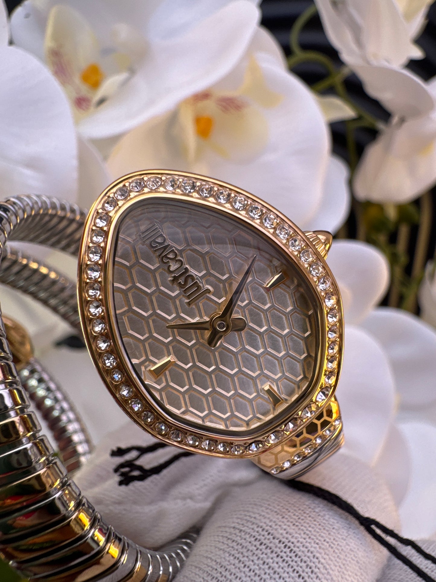 Just Cavalli Dual Tone Bracelet Watch