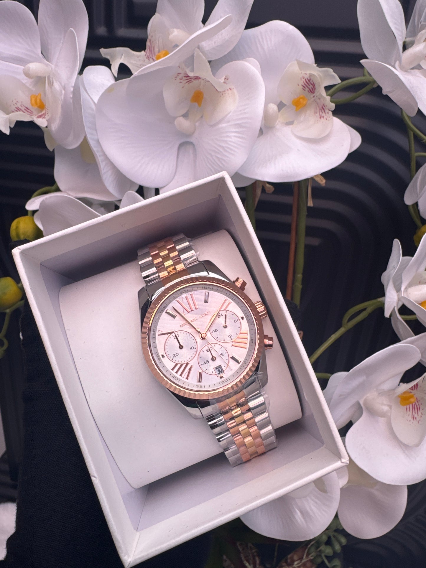 MK Three Tone Watch for Ladies - Authentic Retail Product