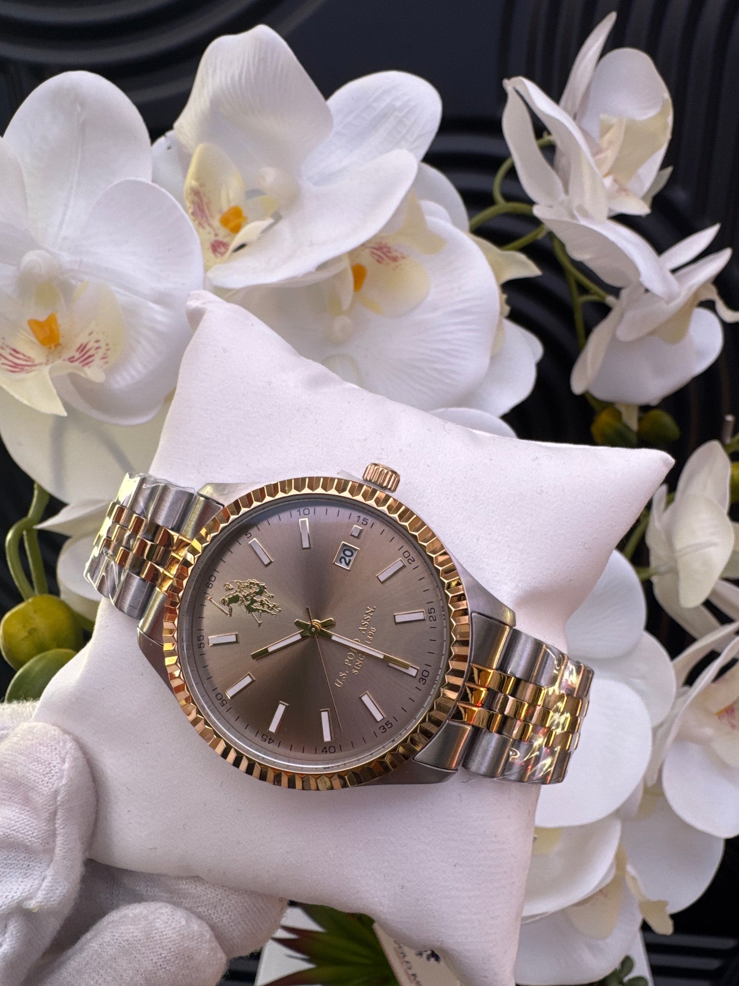 US Polo Two-Tone Watch