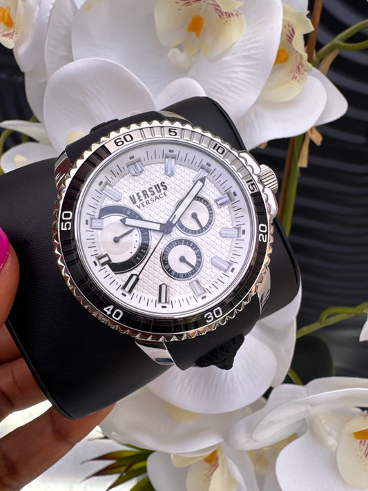 Versus Versace Chronograph Watch with Silicon Strap