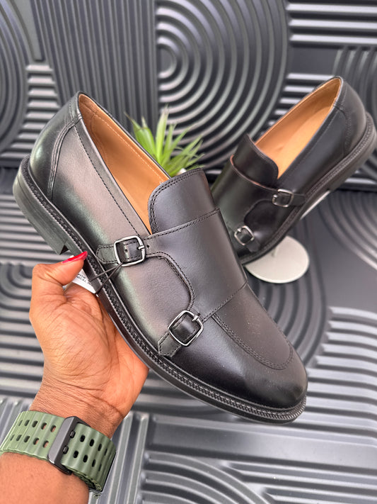 ZARA Leather Monk Shoes