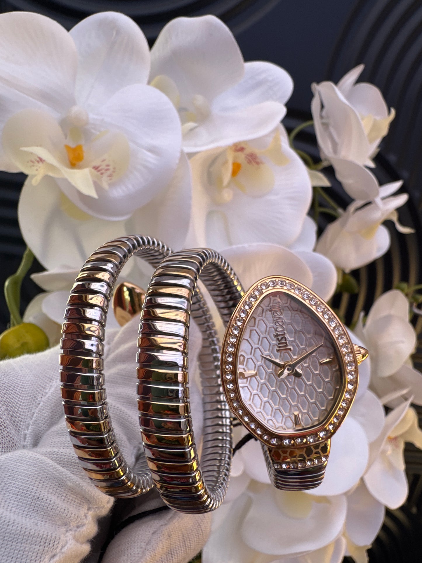 Just Cavalli Dual Tone Bracelet Watch