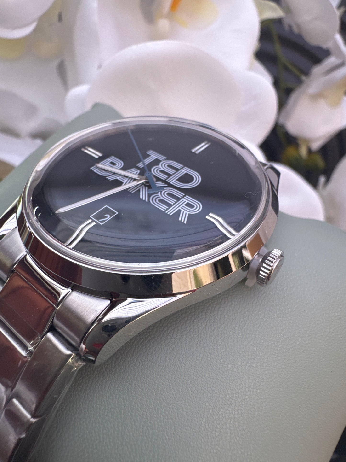 Ted Baker Stainless Steel Bracelet Black Dial Watch